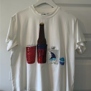 QUEEN OF SPARKLES Ole Miss Top XS